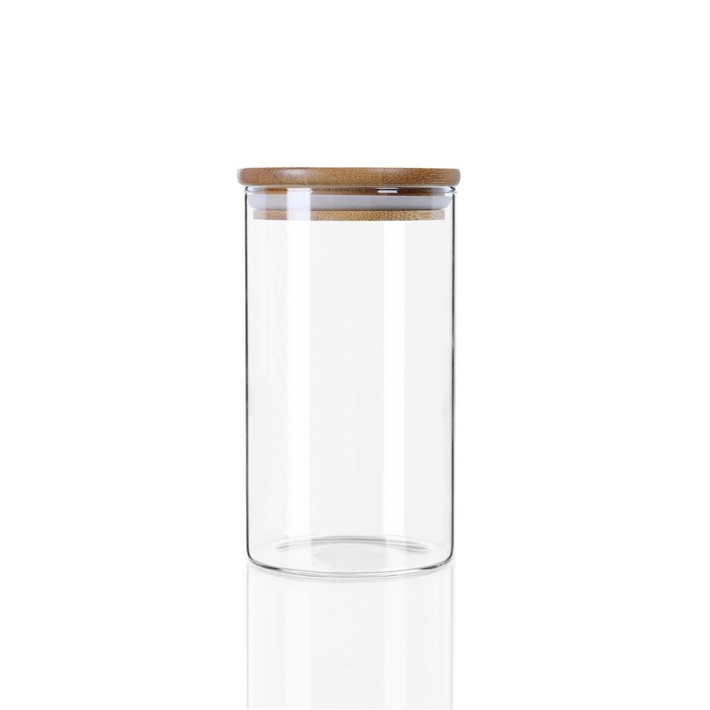 Bamboo Glass Storage Jar -700ml – House and Label