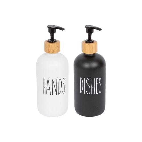 Soap dispenser set House and Label 