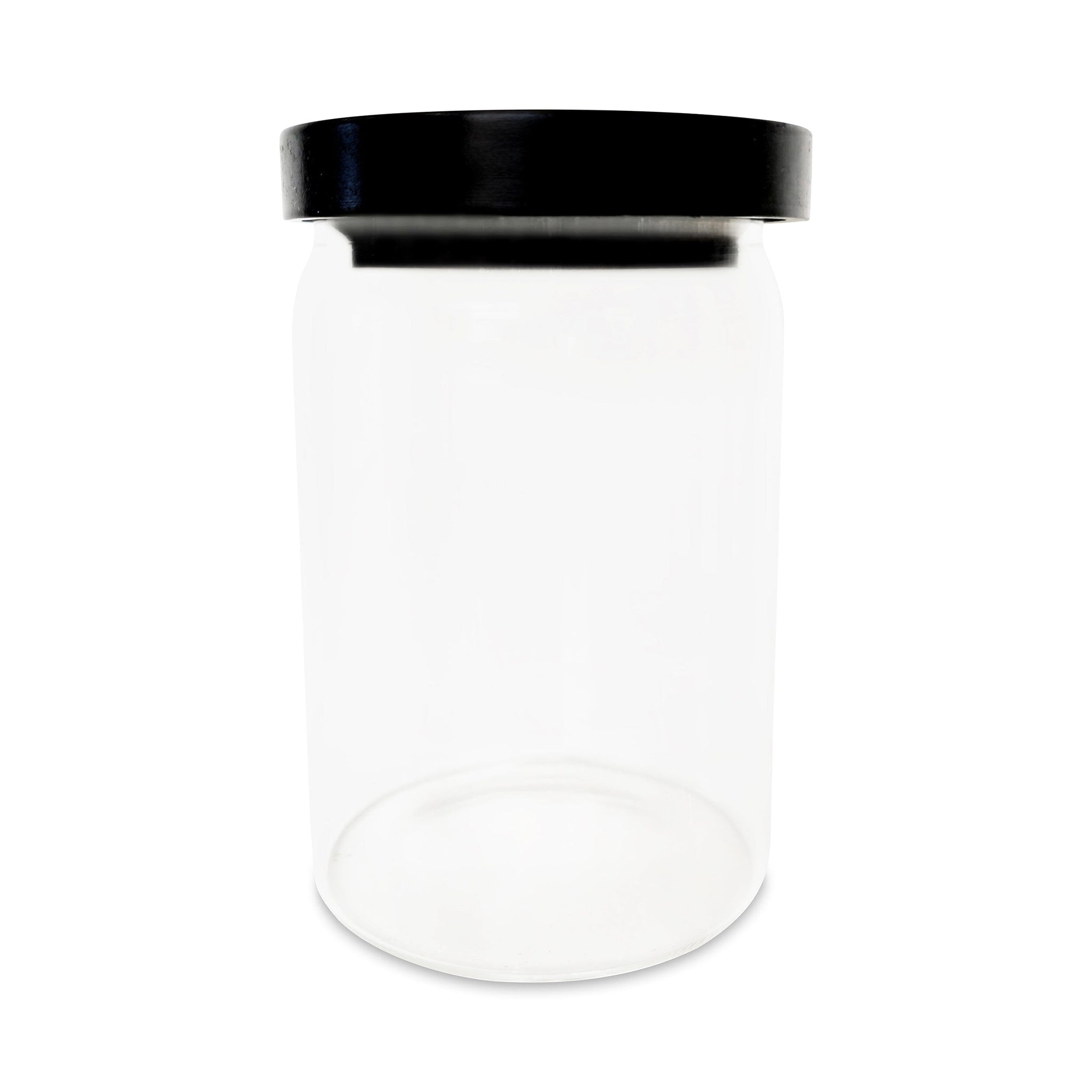 PINE WOOD GLASS JAR - 900ML House and Label 