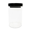 PINE WOOD GLASS JAR - 900ML House and Label 