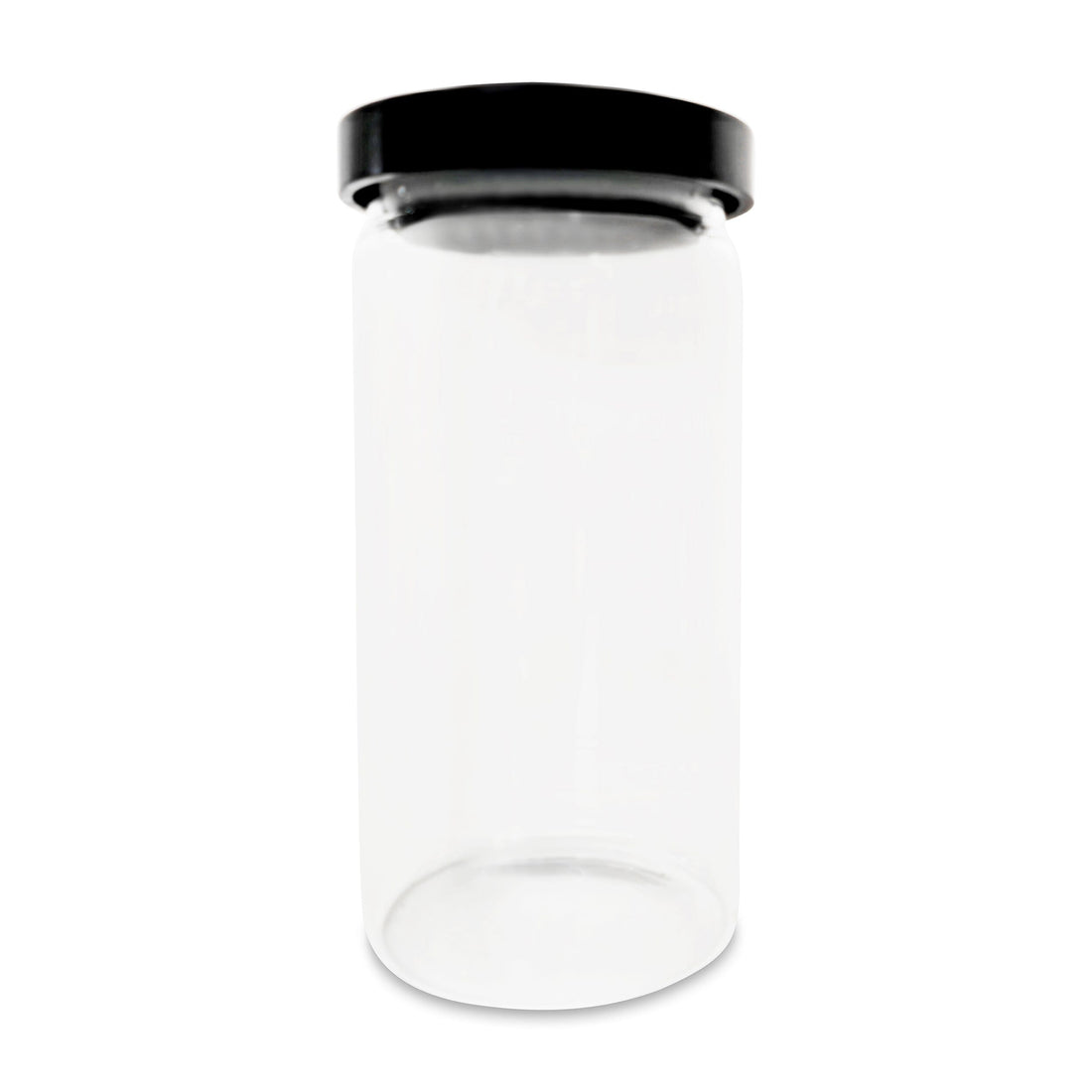 PINE WOOD GLASS JAR - 1.3L House and Label 