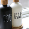 Soap dispenser set House and Label 