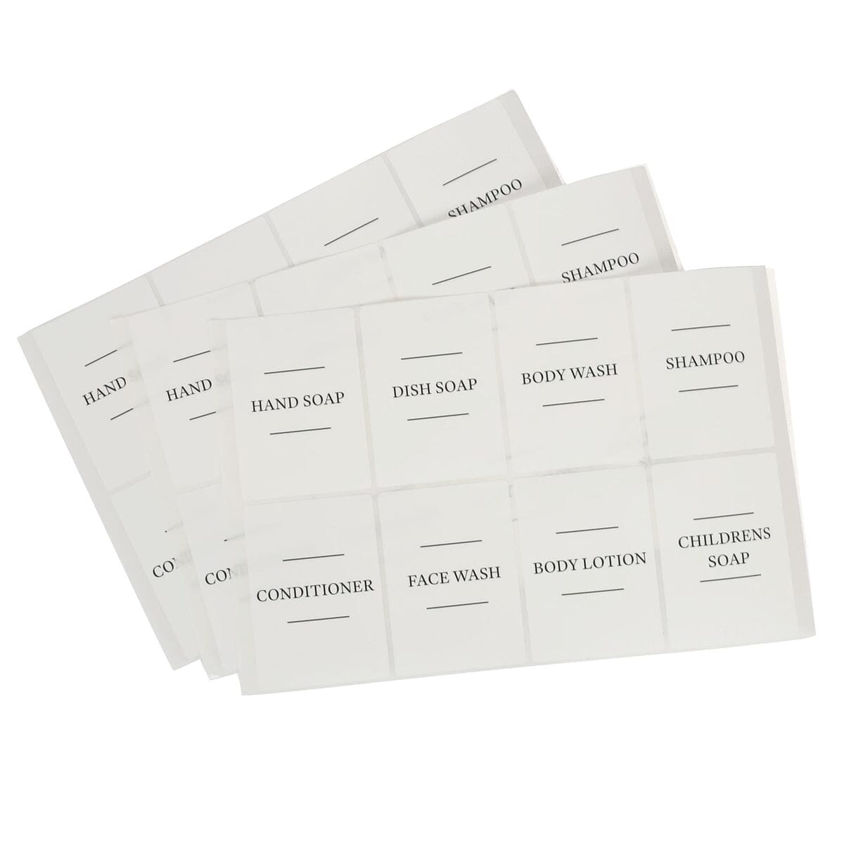 Soap Labels Set of 8 bathroom/kitchen labels 