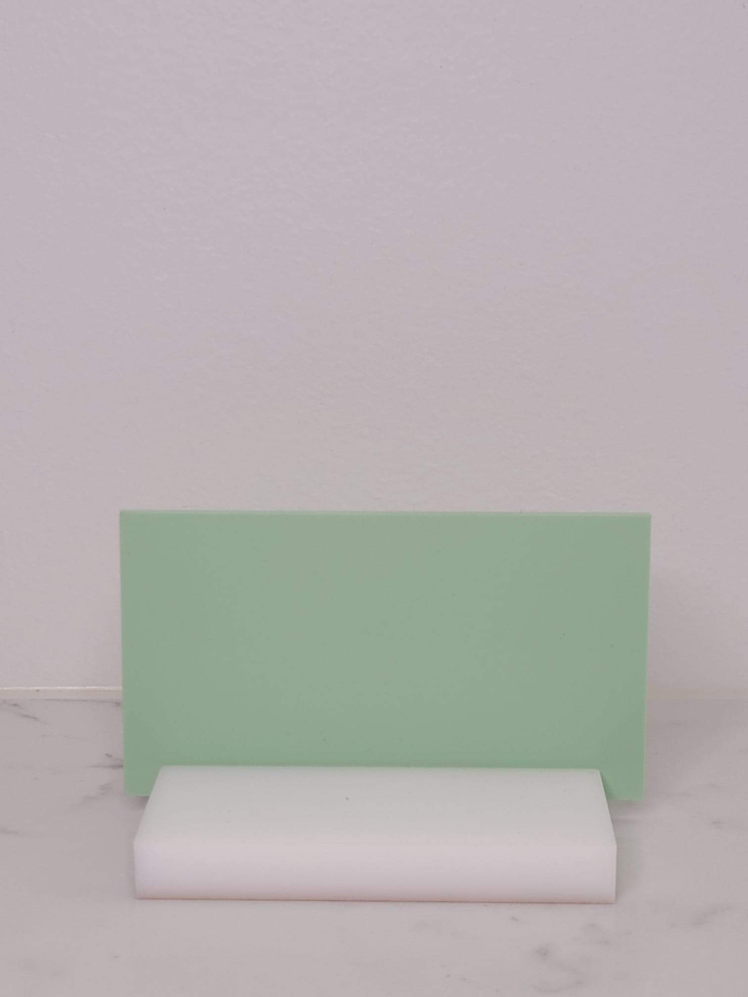 Pastel Acrylic Label Acrylic Labels with Vinyl Label Mint Green 