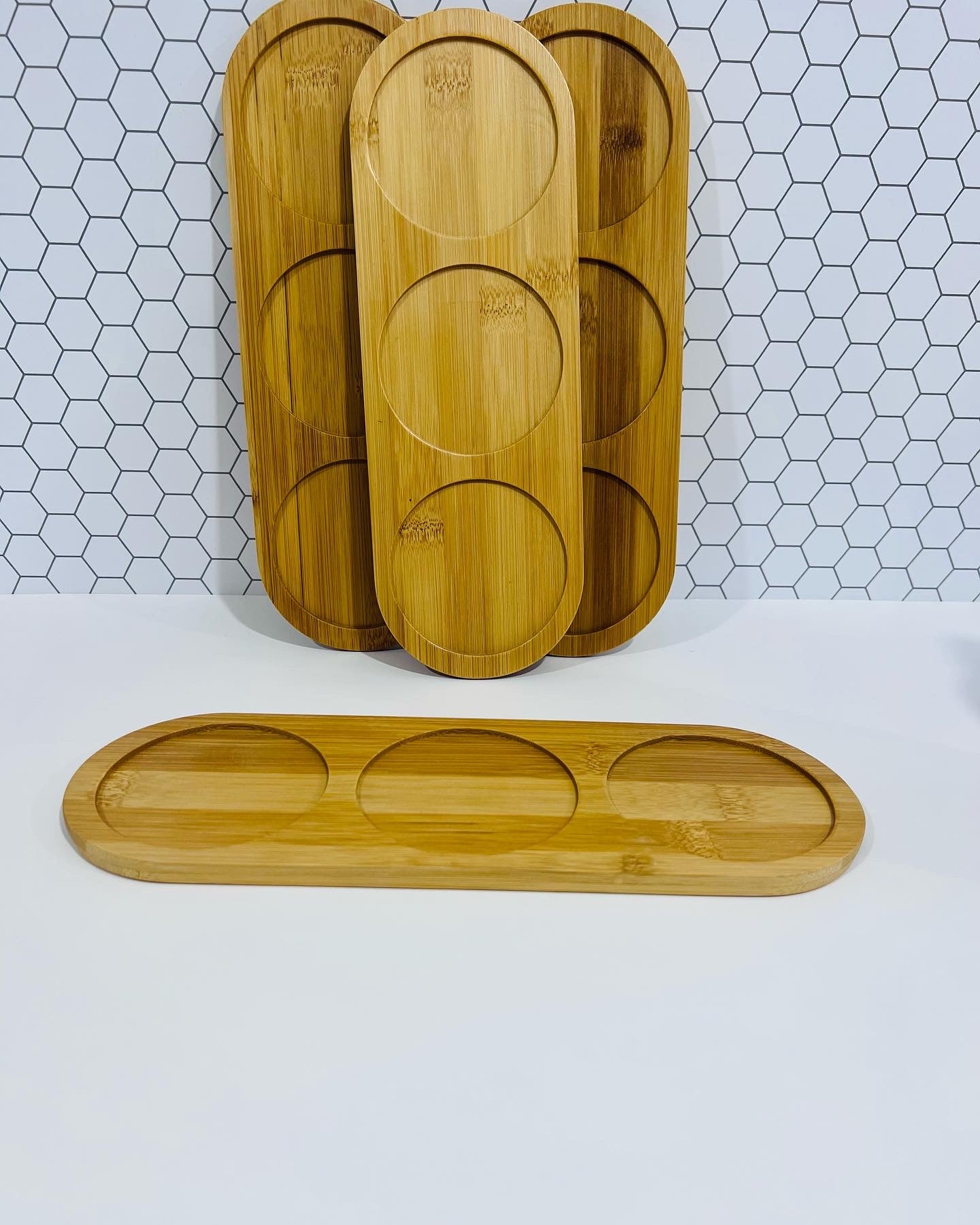 Bamboo Trays House and Label 