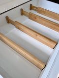 Drawer Dividers Set of 4 Extendable Bamboo Drawer Organisers 