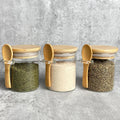 Deluxe Mini Jars 220ml Jar with Bamboo Spoon 