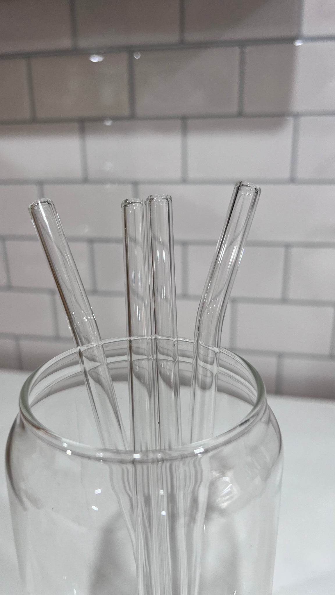 Glass Drinking Straw Set 6, Cocktail Straw, Eco Friendly Gifts, Reusable  Straw , Blown Glass Straw, Penguin Gift, Birthday Party, Glass Gift 