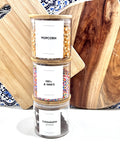 Bamboo Glass Storage Jar -345ml Glass Jar Bamboo Lid 345ml 