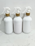 Bamboo PET Spray Bottles 500ml Capacity - Label included Trio Bundle (3) White Short 500ml Small