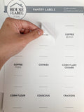 Minimalist Pantry Labels Set of 96 Pantry Labels 